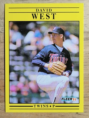 1991 Fleer #627 David West - Image 1 of 2