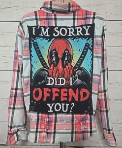 ÚNICA Camiseta Gráfica Upcycle Franela Humor Sarcástico Piscina Muerta Did I Offend You Med - Imagen 1 de 18