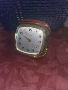 Vintage Florn windup Folding Travel Alarm Clock in good working condition. - Picture 1 of 7