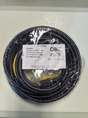 PPC 606211-PPC HSD Kit 12ft 6ft Coax Jumper , 7ft Cat 5e Jumper , 2-Way Splitter - Image 1 of 2