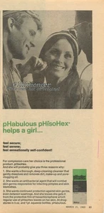 Magazine Print Ad pHisoHex 1969 pHabulous pHisoHex Helps a Girl... Clipping - Picture 1 of 1