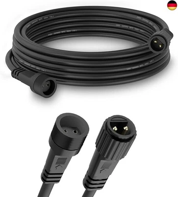 Dalugo Verlängerungskabel Außen 5M für G40 Glühbirnen Lichterkette, IP65 Was - Bild 1 von 4