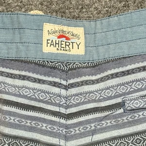 Faherty Boardshorts Herren 34 Classic Blue Falls Ikat Badeshorts Badeanzug - Bild 1 von 8