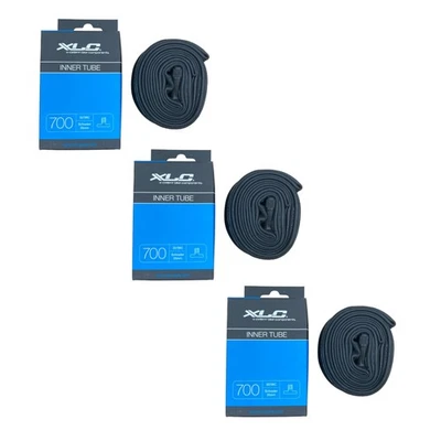 700c Inner Tube 700c 32-38c Schrader Valve Road Hybrid Commuter Bicycle 3 Pack - Image 1 of 4