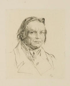 STEIN (*1862) nach JENSEN (*1792), Vater d. Bildhauers H. E. Freund, um 1930, Ra - Bild 1 von 4