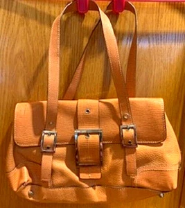 MAXX New York Tan Beige Leather Handbag Bag Dual Carry Adjustable Handles - Picture 1 of 5