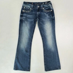 Miss Me Jeans donna stivaletto facile effetto invecchiato elasticizzato impreziosito denim tg. 25 - Foto 1 di 10