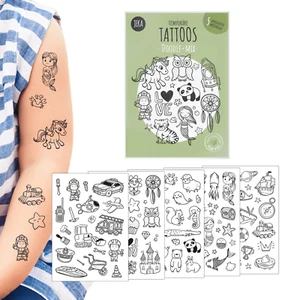 Abwaschbare Kindertattoos, Doodle Mix - Bild 1 von 2