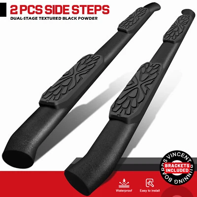 FOR 2002-2008 Dodge Ram 1500 Quad Cab Side Step Curved Running Board Nerf Bar - Image 1 of 4