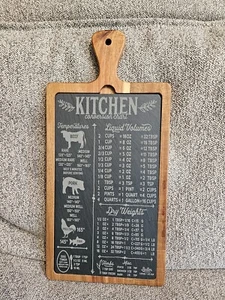 Schöne Schiefer graviert 16"X7-3/4" Küche Umwandlung Tabelle Schiefer 6-3/4X11" - Bild 1 von 4