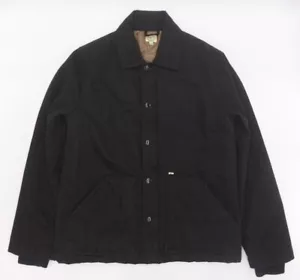 OBEY Barn Style Winter Jacket Size Large Black - Picture 1 of 9