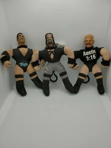 1999 The Rock Undertaker Stone Cold Titan Sports 8" Keychain Plush WWF WWE - Picture 1 of 7