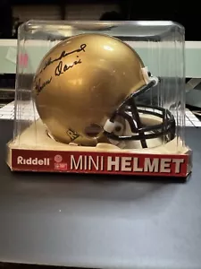 MINI CASCO AUTOGRAFIADO de Doc Blanchard y Glenn Davis como nuevo en caja. - Imagen 1 de 4