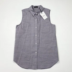 ¡NUEVO! Para mujer Theory Yarine Eco piel de serpiente sin mangas talla grande con etiqueta - Imagen 1 de 5