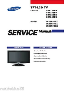 SAMSUNG TV LE23R81BX LE26R81BX LE23R82BX SERVICE MANUAL & SCHEMATICS - Picture 1 of 3