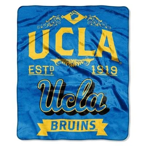 UCLA Bruins 50x60 Plush Raschel Throw Blanket - Label Design [NEW] NCAA U.C.L.A. - Picture 1 of 1