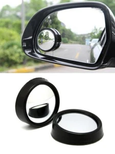 2pc Stick-On Convex Blind Spot Mirror For Cars Motorcycle Learner Parking Towing - Picture 1 of 7