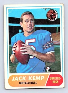 Jack Kemp Card 1968 Topps #149 Buffalo Bills minor crease & surface issues - Picture 1 of 2