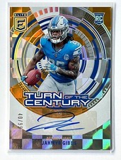 2023 Donruss Elite Jahmyr Gibbs RC Turn of the Century AUTO Orange /99 #TC-JAH🔥
