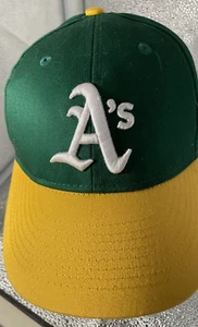Gorra Oakland Athletics A’s MLB OC Sports OSFM verde y amarillo ajustable - Imagen 1 de 9
