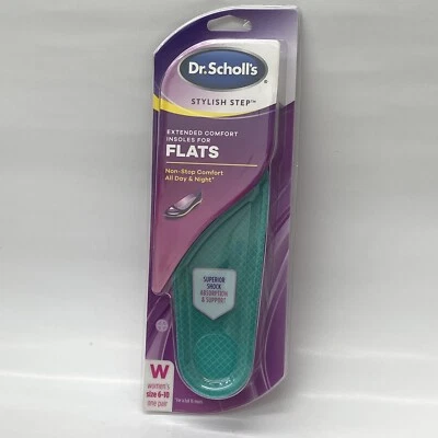 Plantillas planas Dr Scholls elegantes paso MUJERES talla 6-10 paso extendido para mujer Foto 1 de 4