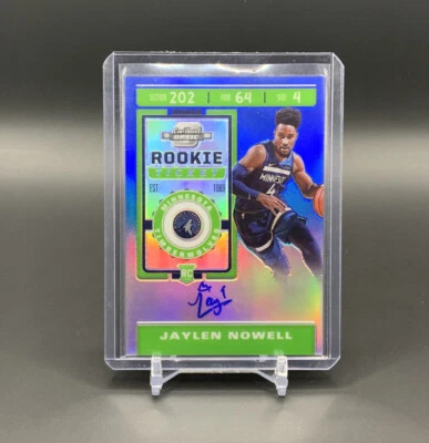 2019 Contenders Optic Jaylen Nowell Rookie Ticket Auto  Blue Prizm /99 (TTC520) - Image 1 of 2