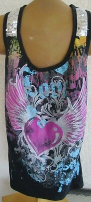 Ransom Embellished Graphic Open Back Tank Top - Image 1 of 4
