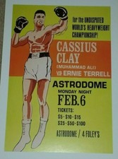 1966 Cassius Clay vs. Ernie Terrell Poster - Boxing - Muhammed Ali - Astrodome