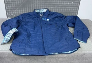 Huk Men's Tarpon Quilted Insulated Lined Shacket Jacket Sz L Blue NEW~~ - Picture 1 of 7