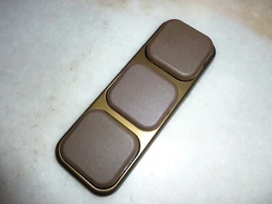 Busch & Jäger LX in mittelbraun 3 St. Wippen mit 3 fach Bronze Rahmen Senkrecht - Bild 1 von 3