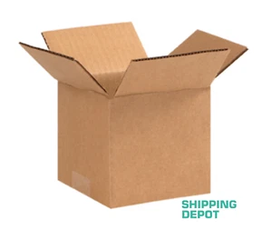 50 ~ 5x5x4" Corrugated Kraft Cardboard Cartons Shipping Packing Box Boxes Cube - Picture 1 of 3