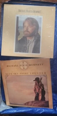 2 MICHAEL MURPHEY Vinyl LPs - Blue Sky Night Thunder & The Heart Never Lies** - Image 1 of 4