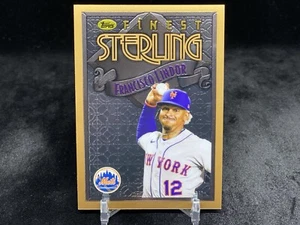 FRANCISCO LINDOR 2023 TOPPS FINEST FLASHBACKS #35 STERLING BASE / NY METS - Picture 1 of 2