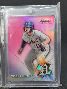 2021 Bowman Sterling Spencer Torkelson Rookie Card /75 Refractor Numbered - Picture 1 of 3