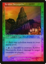 Keldon Necropolis FOIL Invasion HEAVILY PLD Rare MAGIC GATHERING CARD ABUGames