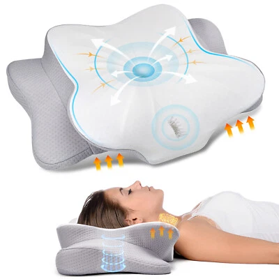 Neck Pillow Soft Cervical Pillow For Neck And Shoulder Pain Memory Foam Pillows - Image 1 of 4