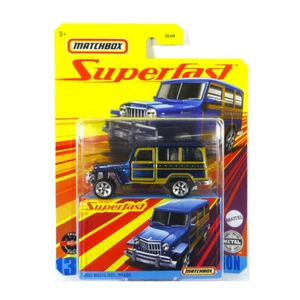 Matchbox GBJ48-GKP43 Jeep Willys Wagon dunkelblau Maßstab 1:64 / 3 Inch NEU!° - Picture 1 of 1