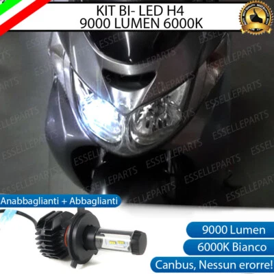 LAMPADA LED H4 6000K 9000 LUMEN CANBUS SUZUKI BURGMAN 250 AN DAL 2004 - Immagine 1 di 4