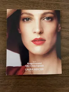Laura Mercier Rouge Essential Silky Creme Lippenstift Probekarte 8 Farben/Pinsel - Bild 1 von 2