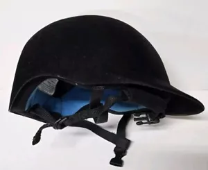 Pegasus Horse Riding Equestrian Black Velvet Helmet Size 7 1/8. MFG Dec 2011 - Picture 1 of 8