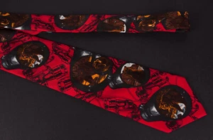 Corbata Gianfranco Ferre Oso Rojo 100% Seda Hecha en Italia *Fg180516 - Imagen 1 de 3