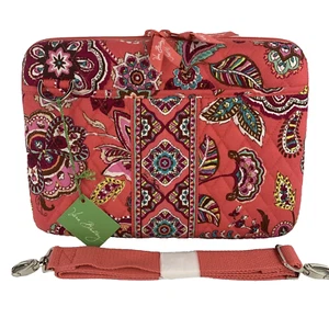 NWT~ Vera Bradley Call Me Coral Mini Laptop Case ~ 8.5" X 12" - Picture 1 of 11