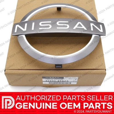 GENUINE Nissan 2022-2025 Pathfinder OEM Front Grille Emblem Badge 62890-6TA0A - Image 1 of 4