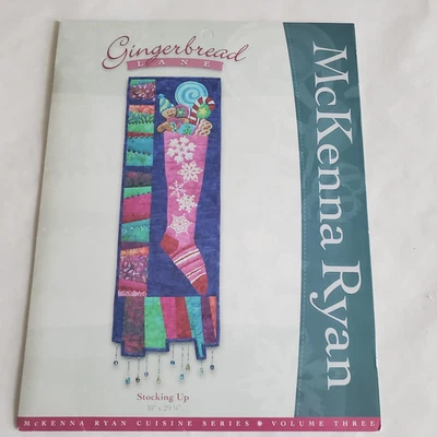 Bloque de medias Gingerbread Lane #4 pequeño edredón/colgador de pared de McKenna Ryan Foto 1 de 4