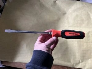 Snap On großer Schraubendreher flach Schlitz SGD8B Soft Grip hellorange neues Werkzeug - Bild 1 von 6