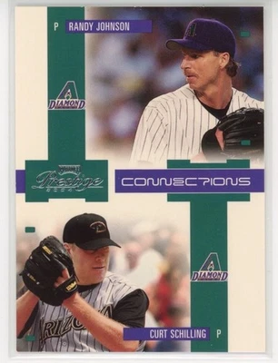 2004 Playoff Prestige #C-4 Randy Johnson / Curt Schilling  Connections Arizona - Image 1 of 2