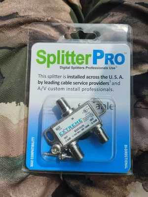 Extreme/Amphenol 2-Way Digital 1Ghz High Performance Coax Cable Splitter BDS102H - Image 1 of 4