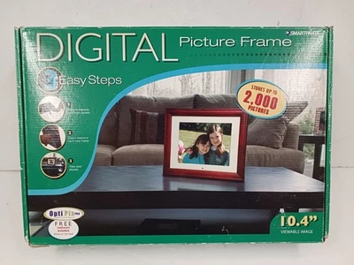 New SmartParts 10.4" Digital Picture Frame  2000 Pictures LCD SD/MMC/MS/xD - Image 1 of 4