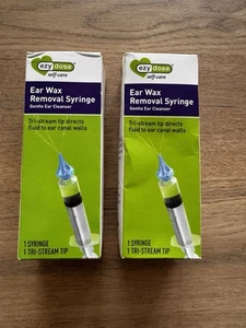 2 x EZY DOSE Deluxe Wax Remover Syringe for Ear Irrigation - Picture 1 of 3