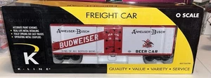 K-Line Budweiser Beer Wood Sided Reefer Car  O Scale K762-5603 #3603 - Picture 1 of 3